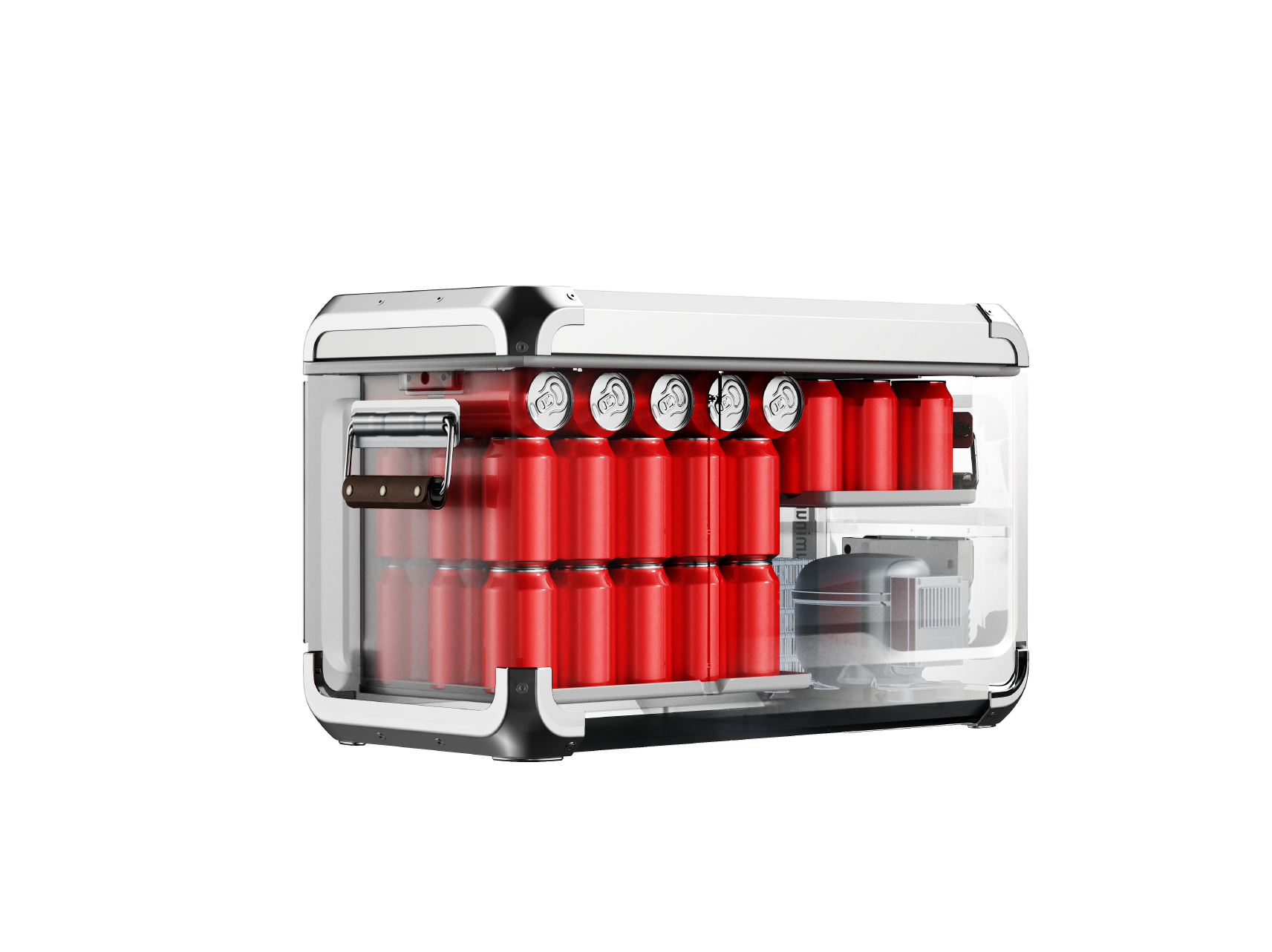 Aluminum portable refrigerator