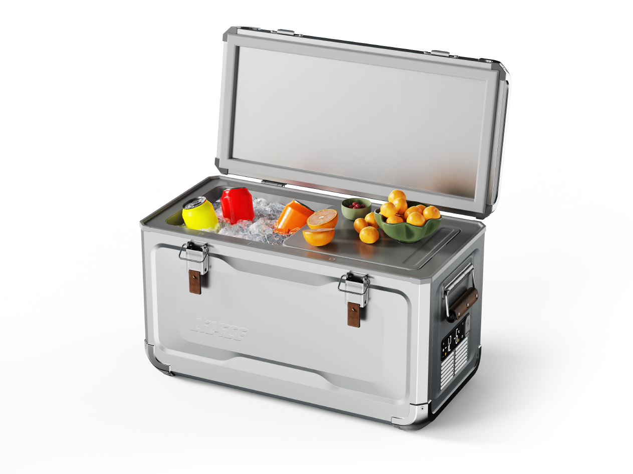 Aluminum portable refrigerator
